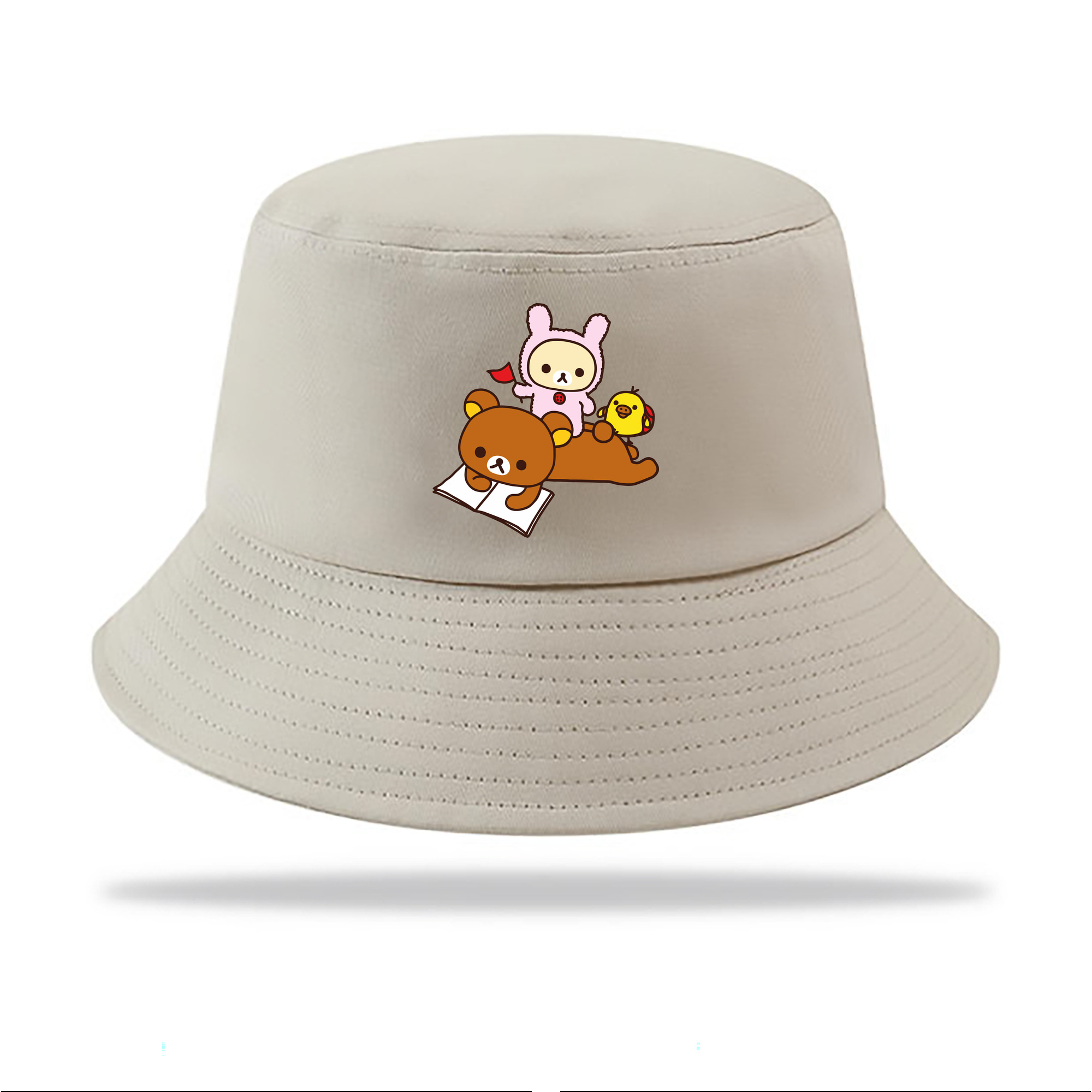 （画像用） リラックマ リラックマ キイロイトリ Rilakkuma Korilakkuma Kiiroitori アウトドア日除けバケットハット